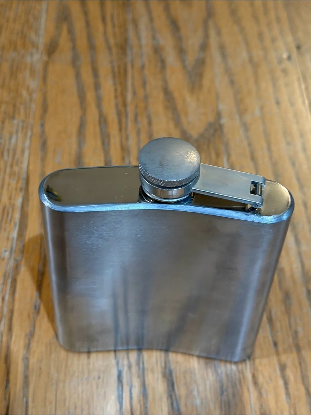Jim Beam Black Stainless Steel 6 oz Hip Flask Whiskey Bourbon Barware